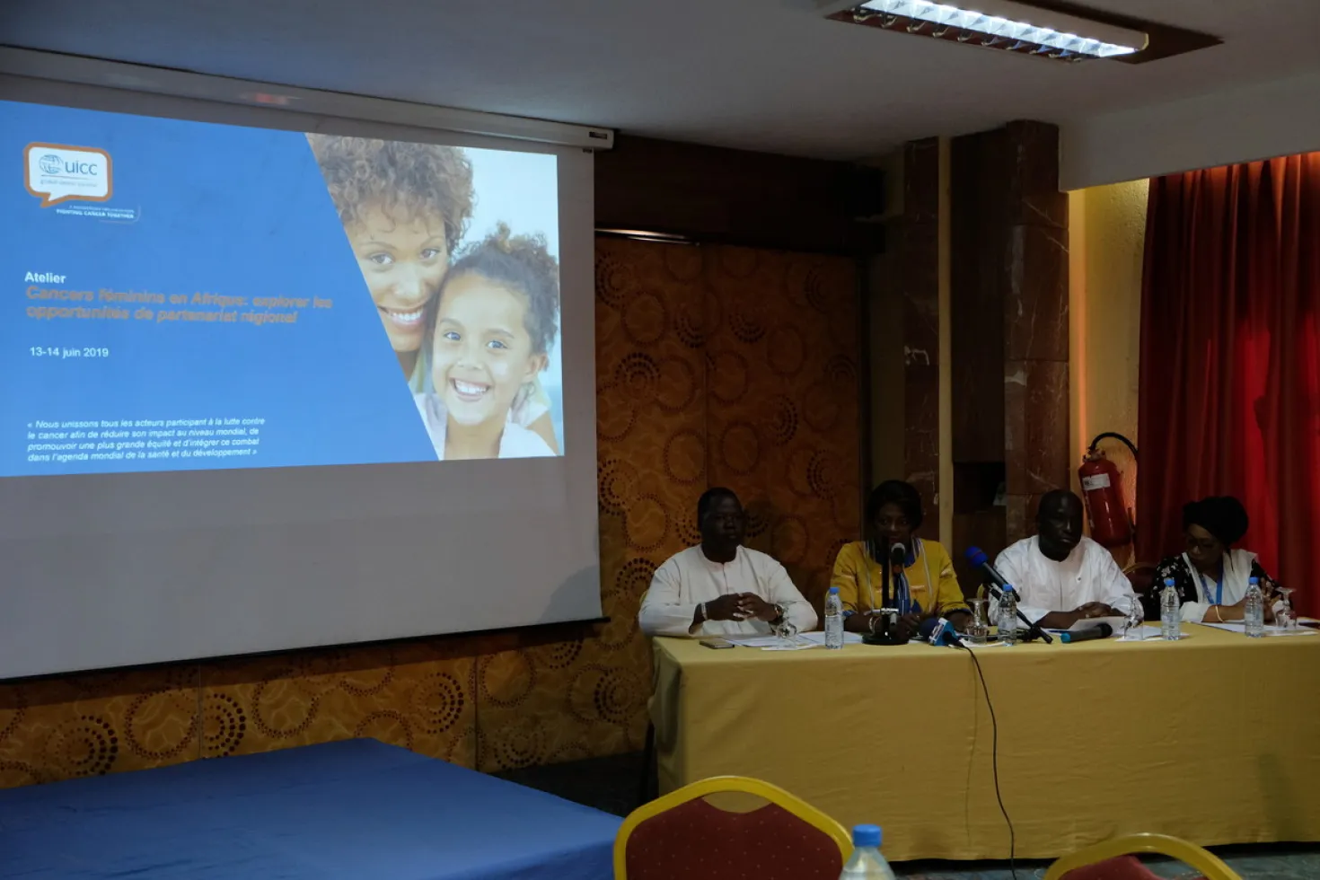 Panel of 4 presenting a UICC report