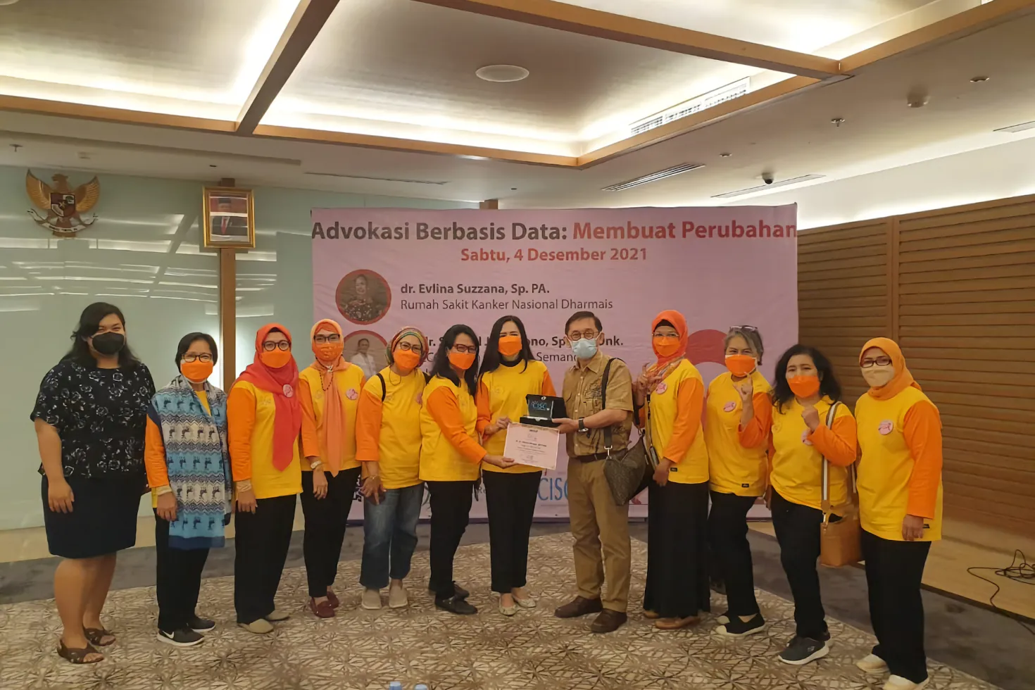 Staff of the Indonesian Cancer Information and Support Center Association