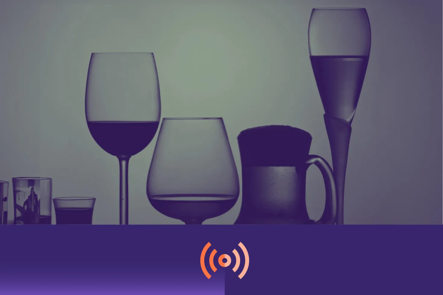 A variety of glasses containing different alcohol