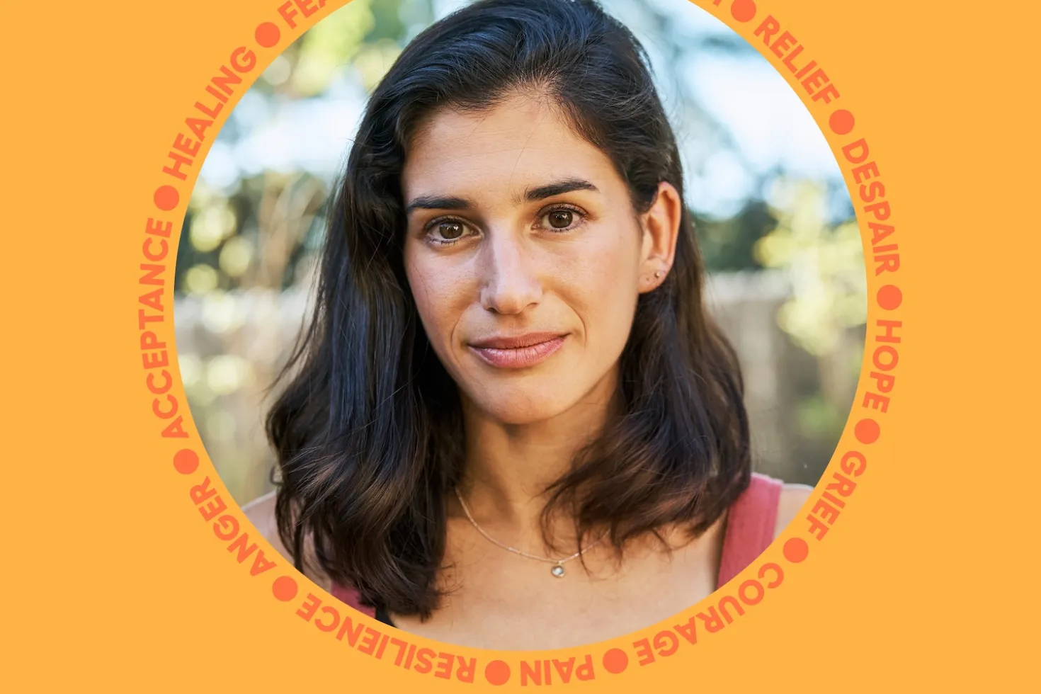 Headshot of Latino woman in branded World Cancer Day material
