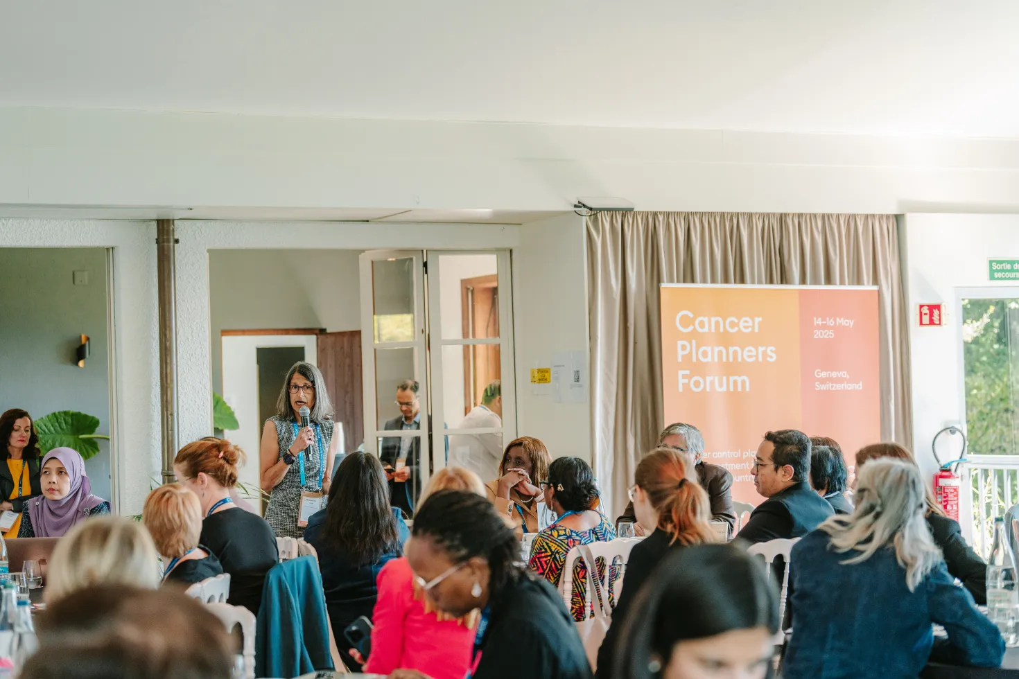 People attending the Cancer Planners Forum in May 2025
