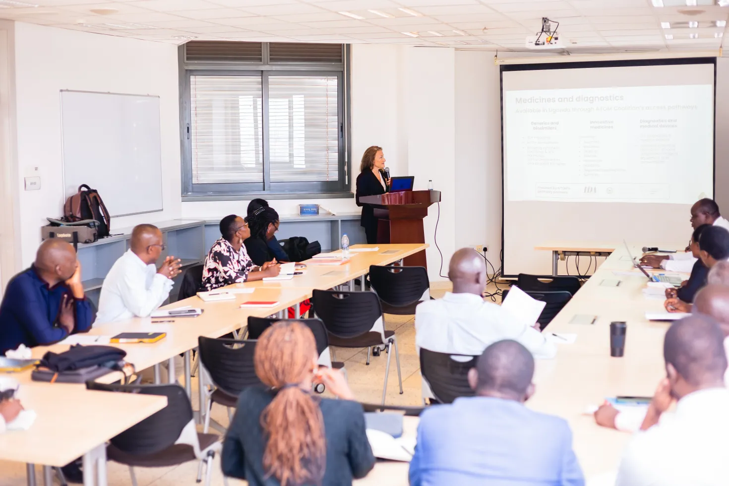 ATOM coalition representatives and network gather for the MoU signing in Uganda