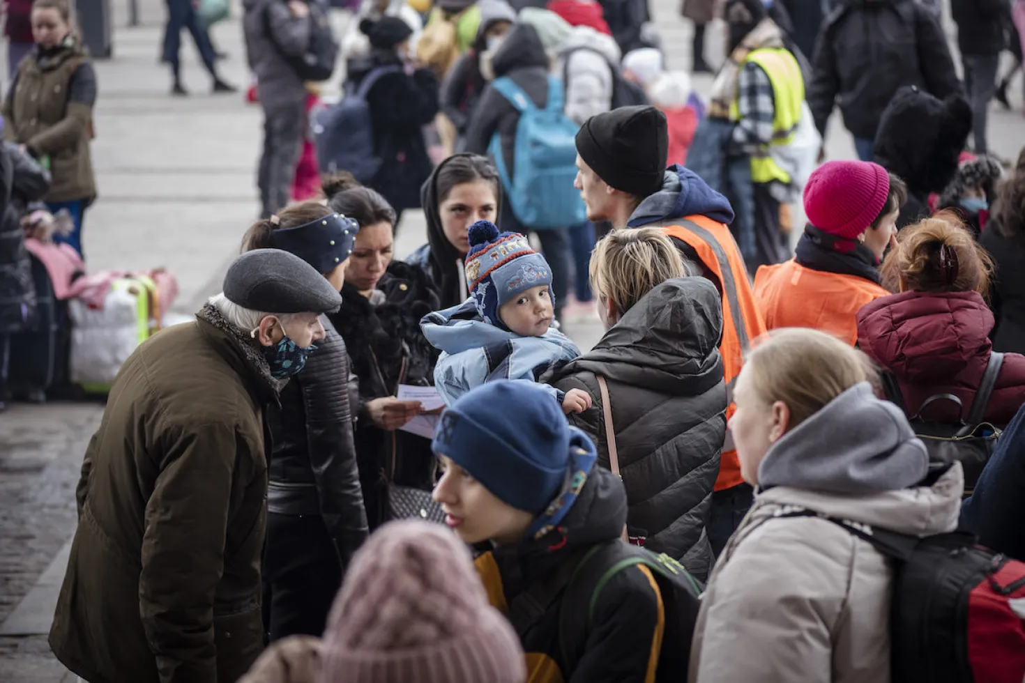 Displaced people in Ukraine