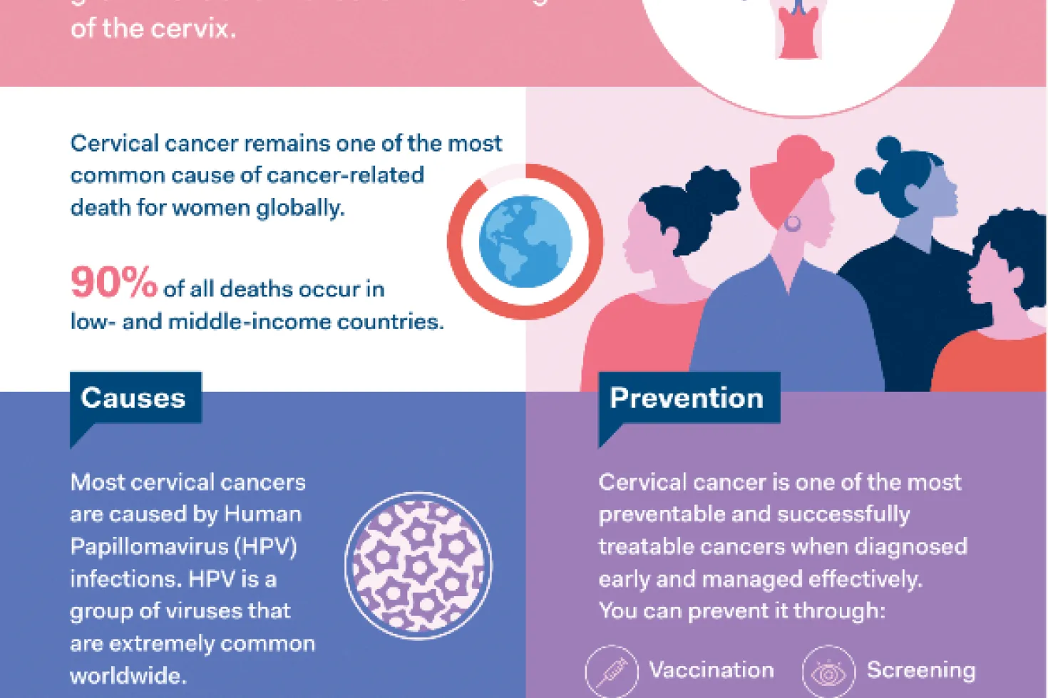 infographic describing what cervical cancer is