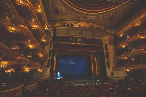 Cary Adams, CEO of UICC, at the World Cancer Leaders' Summit 2019