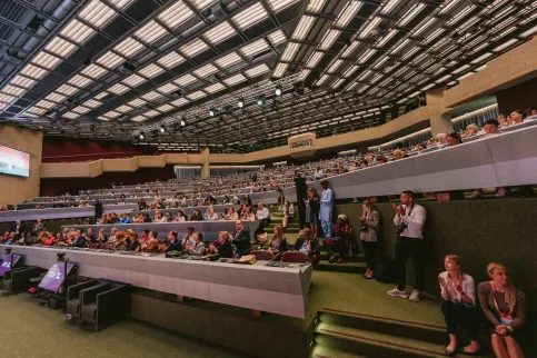 Audience at the World Cancer Congress, in the main auditorium