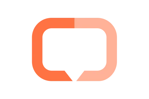 UICC speech device logo in orange