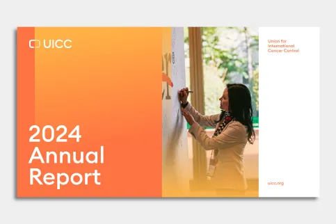 Annual report 2024 on a grey background