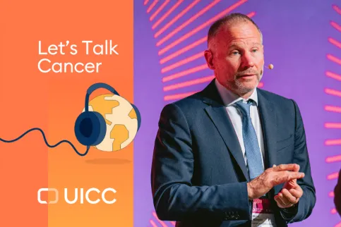 Let's Talk Cancer podcast banner with Olivier Michielin