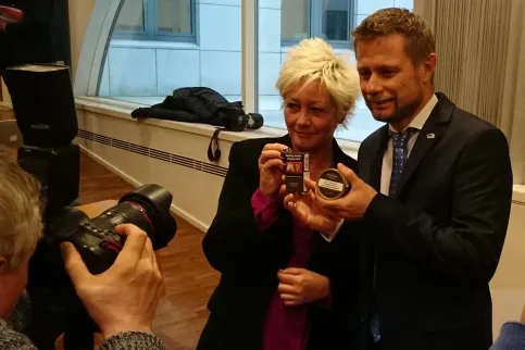 Anne-Lise Ryel and MoH Mr. Bent Høye