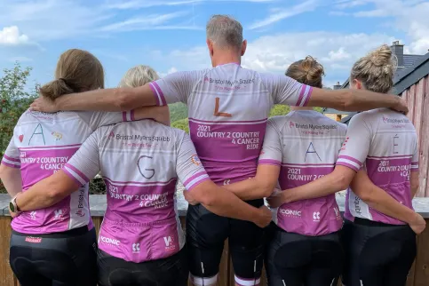 C2C4C ride - Netherland team in a huddle