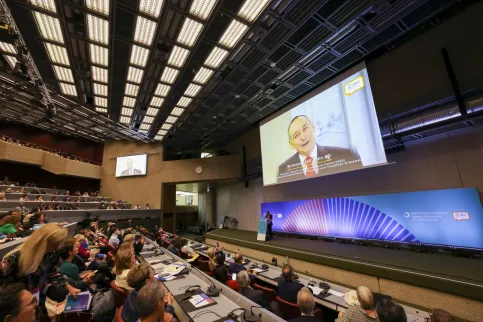 Jeff Dunn, the new President of UICC for 2022-2024, gave closing remarks for the World Cancer Congress 2022 from Australia