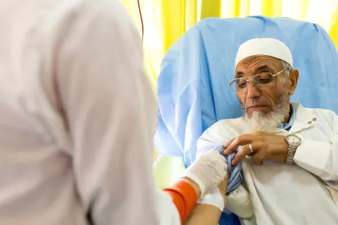 Old person with cancer