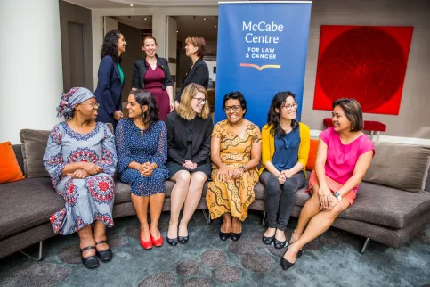 Staff members of the McCabe Centre for Law & Cancer, which issued an impact report on 4 February for its 10th year chronicling its work and achievements in preventing cancer and protecting those affected by it.