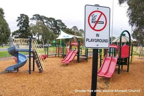Smoke-free area from Monash Council