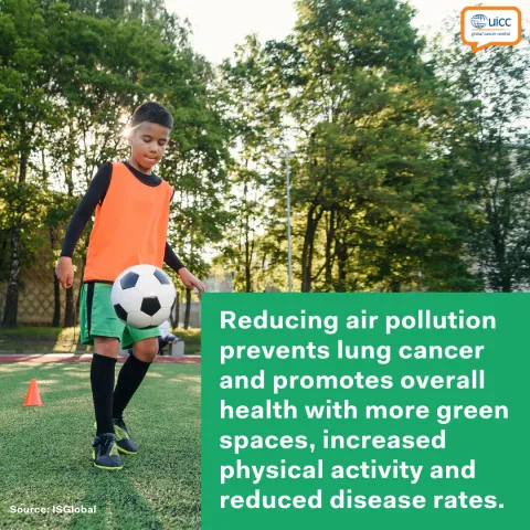 Reducing air pollution prevents lung cancer