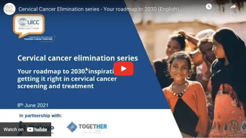 Cervical Cancer Elimination series roadmap virtual dialogue