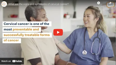 Signs and symptoms of cervical cancer video