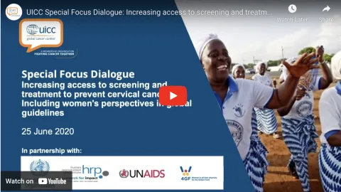 UICC Special Focus Dialogue on Cervical Cancer