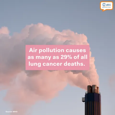 Air pollution causes 29% of all lung cancer deaths