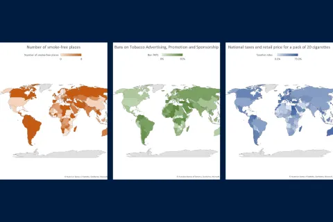 Tobacco control infographic maps