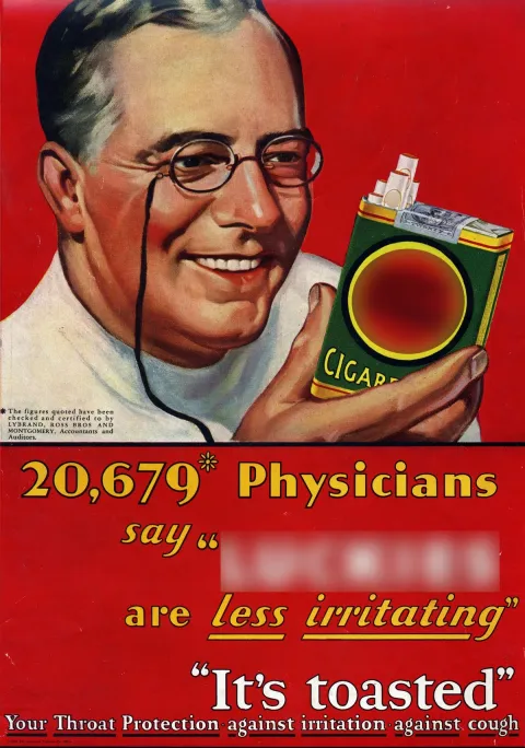 Old cigarette advertisement