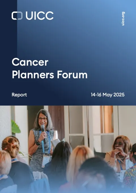 Cancer Planners Forum - Report 2025 cover