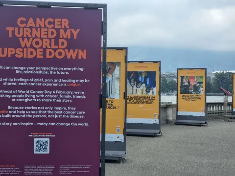 World Cancer Day exhibition - cover