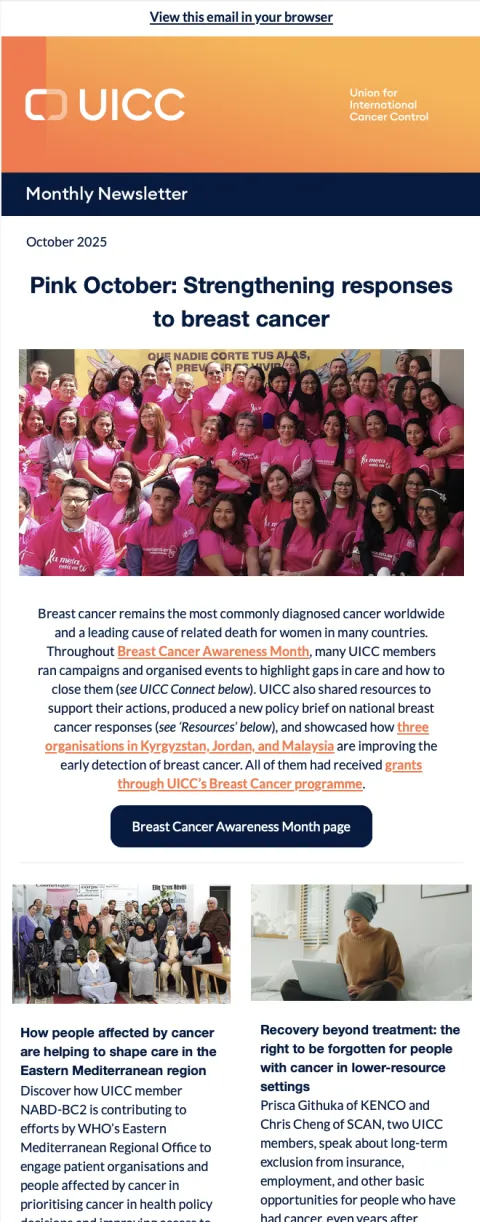 UICC October 2025 newsletter