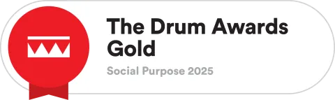 Drum Awards Social Purpose Gold badge