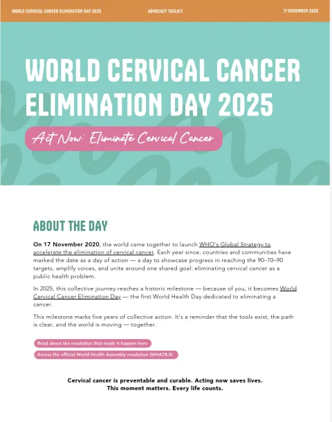 cervical cancer 2025 toolkit