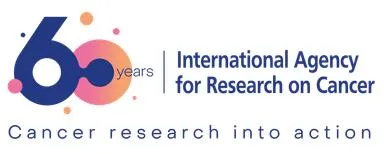 Branded poster for the 60th anniversary of the International Agency for Research on Cancer