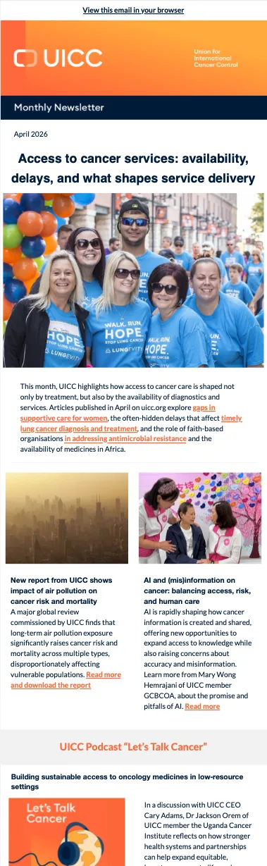 UICC newsletter April 2026
