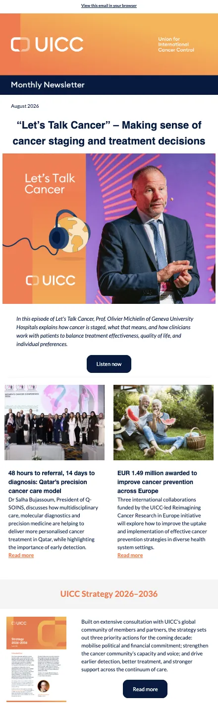UICC Monthly Newsletter - August 2026