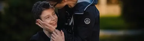 Ingrid, a young Rpmanian girl aged 9, treated for cancer, with her mother Iuliana