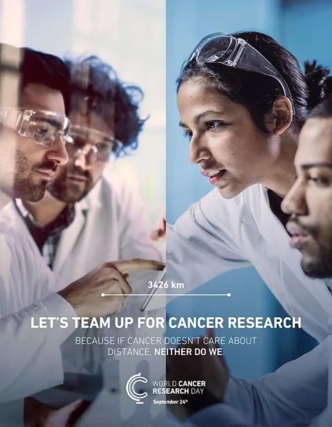 "Team up for cancer research" is the theme of World Cancer Research Day 2020