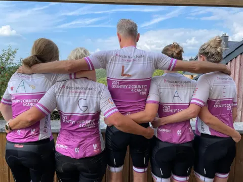 C2C4C ride - Netherland team in a huddle