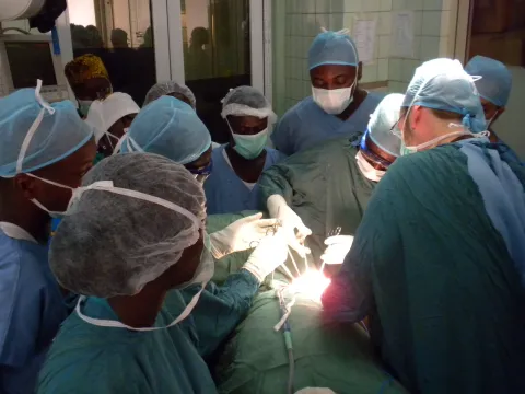 Dr Ben Anderson, who leads WHO's Global Breast Cancer Initiative in an operating room in Ghana. Addressing health equity is not only an ethical question; it is a requirement for improving national health system performance. Dr Ben Anderson, who leads WHO's Global Breast Cancer Initiative in an operating room in Ghana.