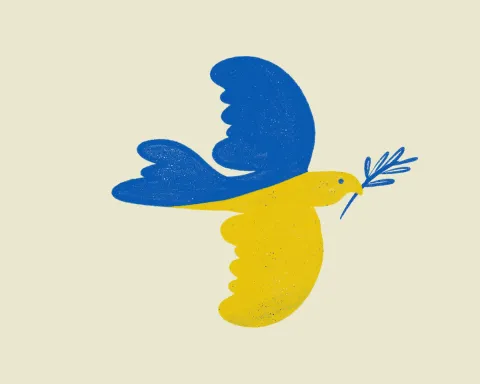 UICC’s Solidarity Fund has received pledges of just over USD 1 million in donations and will now be disbursing funds to qualifying organisations. Peace dove in the blue and yellow colours of the Ukrainian flag