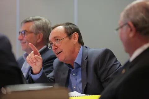 Prof. Jeff Dunn AO, Chief of Mission and Head of Research at the Prostate Cancer Foundation of Australia and President-elect of the Union for International Cancer Control at UICC's World Cancer Leaders' Summit in Mexico City in 2017.