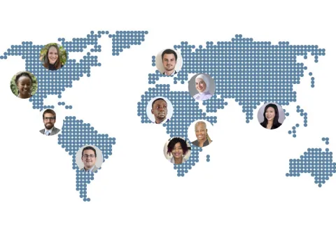 UICC is pleased to announce the selection of ten new young cancer control professionals to join its Young Leaders Programme. Participants comprising this new cohort come from ten different countries on five continents. Recreated world map featuring the headshots of the ten new young cancer professionals who were selected to join UICC's new 2021-2022 cohort of Young Leaders