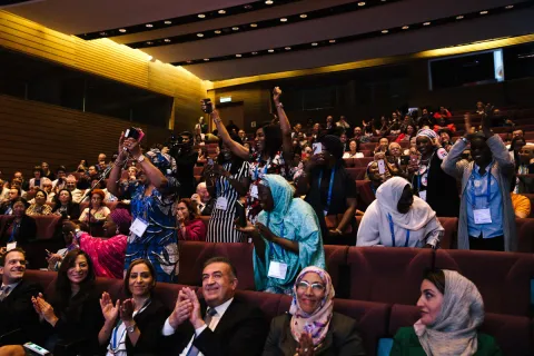 Participants at the 2018 WCC during the awards