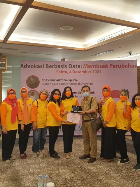 Staff of the Indonesian Cancer Information and Support Center Association