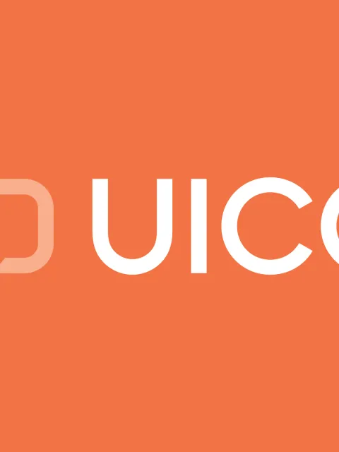 Refreshed UICC brand with logo (C and inverted C joined together) and U-I-C-C in caps, in white