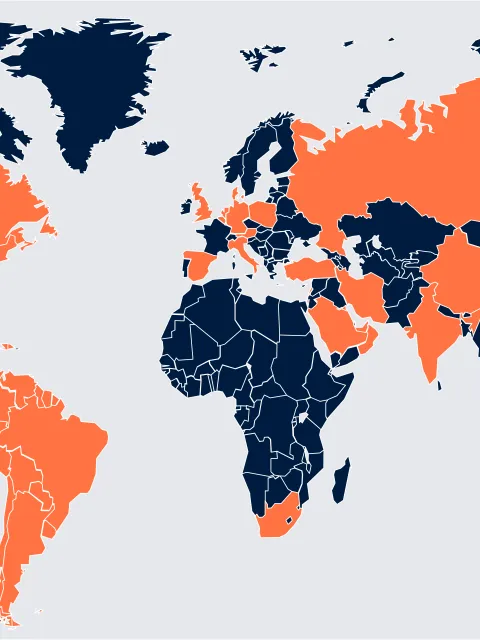 TNM national and regional committees map