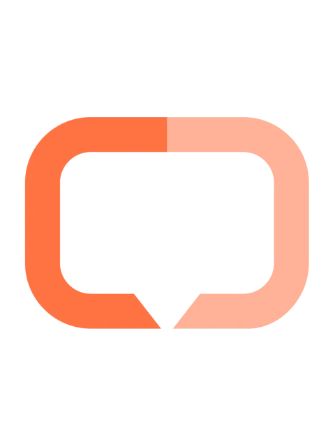 UICC speech device logo in orange
