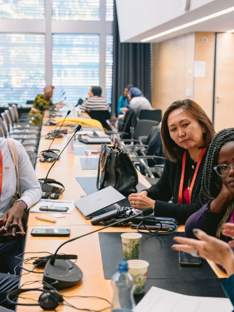 Diverse group at a business workshop