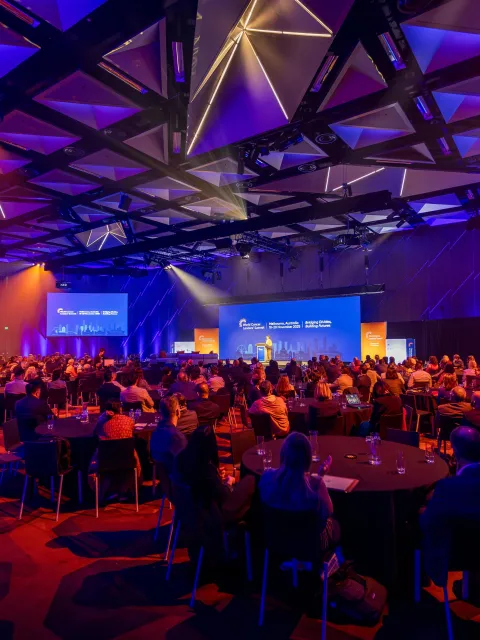 Event crowd at a professional conference