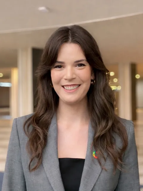 Caucasian woman smiling