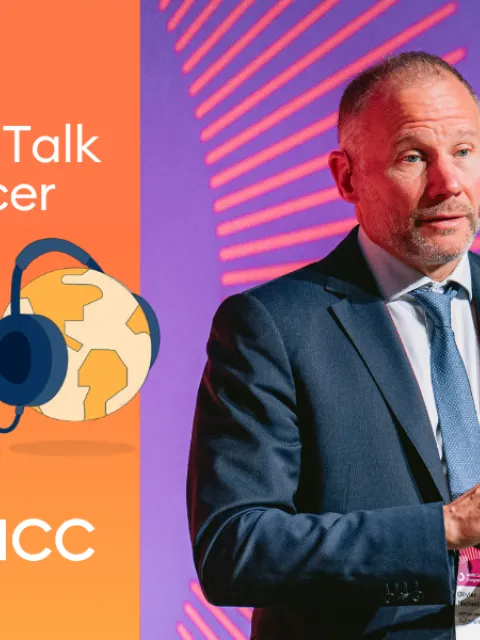 Let's Talk Cancer podcast banner with Olivier Michielin